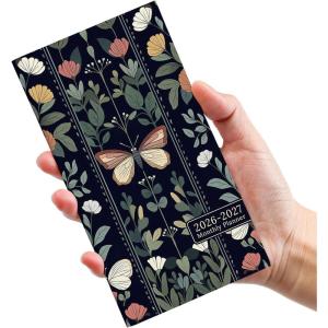 image:imagePocket Calendar 20262027 for Purse Two Year Monthly Planner Pocket Size Jan 2026 to Dec 2027 Monthly Planner Small Size 65 x 35  Color SplashNButterfly Tapestry
