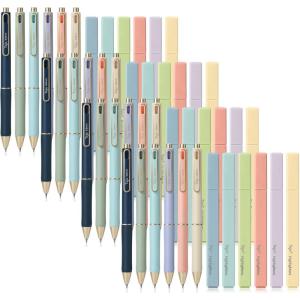 image:imageTaja 12 Pack Bible Highlighters and Pens Set No Bleed 6 Aesthetic Pastel Highlighters and 6 Black Ink Pens for Bible Study Journaling School and Office Supplies48