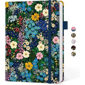 image:imageTaja Aesthetic Lined Journal for Women Pretty 6 x 8 Notebook for Work amp Note with 160 College Ruled Pages Hardcover Leather Notebook for Journaling Note Taking Bible Study Dreamscape HillsPWildflower Meadow