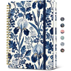 image:imageTaja Lined Spiral Journal Notebook for Women Pretty College Ruled Notebook for Work amp Note Taking A5 Hardcover Journal for Writing Cute Aesthetic 140 Pages ButterflyCBlue Heirloom