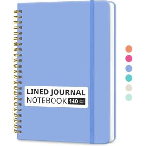 image:imageTaja Lined Spiral Journal Notebook for Women amp Men 140 Pages College Ruled Hardcover Notebook for Work amp Note Taking Journals for Writing A557 x 79  GreenJLavender