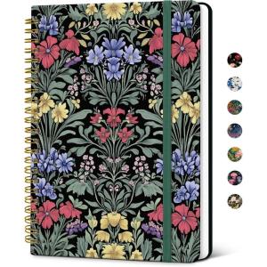 image:imageTaja Lined Spiral Notebook Journal for Women A558  83 Cute Hardcover Notebook for Work School amp Note Taking Pretty College Ruled Journal for Writing 140 Pages JellyfishZSymmetrical Tapestry