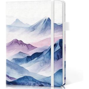 image:imageTaja Pretty Lined Journal for Women Aesthetic Cute Hardcover Leather Journal for Writing A5 College Ruled Notebook for Work amp Note Taking Perfect for Office School Home 160 Pages Meadow FlowersSDistant Peak