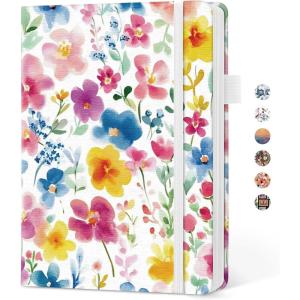 image:imageTaja Pretty Lined Journal for Women Aesthetic Cute Hardcover Leather Journal for Writing A5 College Ruled Notebook for Work amp Note Taking Perfect for Office School Home 160 Pages Meadow FlowersKBloom Floral