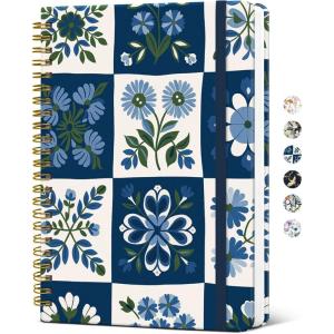 image:imageTaja Spiral Journal Notebook for Women Pretty Hardcover Lined Notebook for Work amp Note Taking Aesthetic Cute Journal for Writing 140 Pages 58x83 Petal ArrayEPetal Array