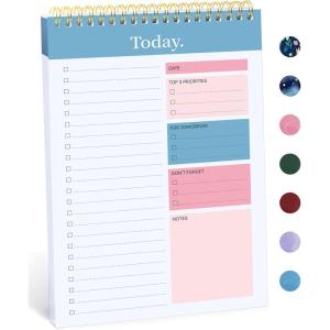 image:imageTaja To Do List Notepad  To Do List Notebook for Work with 52 Sheets 98 x 65 Undated Daily Planner Perfect for Daily Tasks and Goal Setting Notepad Suitable for Office Home amp School  Greenery SwaycEarly Dawn