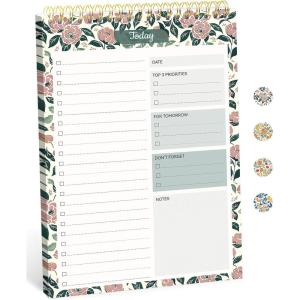 image:imageTaja To Do List Notepad  To Do List Notebook for Work with 52 Sheets 98 x 65 Undated Daily Planner Perfect for Daily Tasks and Goal Setting Notepad Suitable for Office Home amp School  Greenery SwaytRose Meadow