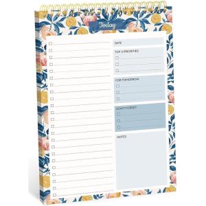 image:imageTaja To Do List Notepad  To Do List Notebook for Work with 52 Sheets 98 x 65 Undated Daily Planner Perfect for Daily Tasks and Goal Setting Notepad Suitable for Office Home amp School  Greenery SwaysCitrus Grove