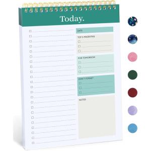 image:imageTaja To Do List Notepad  To Do List Notebook for Work with 52 Sheets 98 x 65 Undated Daily Planner Perfect for Daily Tasks and Goal Setting Notepad Suitable for Office Home amp School  Greenery SwayaGreenery Sway