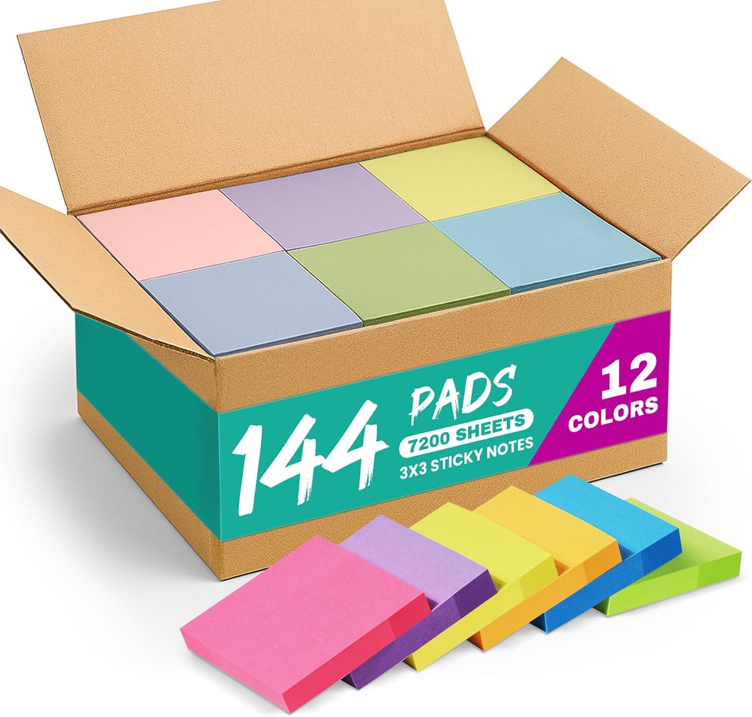 image:imageLined Sticky Notes 36 Pads 3x3 Inches SelfStick Note Pads Perfect for Office Study and Daily Life Organization VintageBright