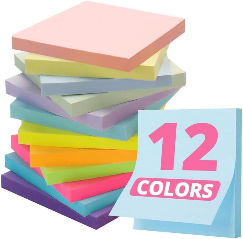 image:imageLined Sticky Notes 36 Pads 3x3 Inches SelfStick Note Pads Perfect for Office Study and Daily Life Organization VintageBright