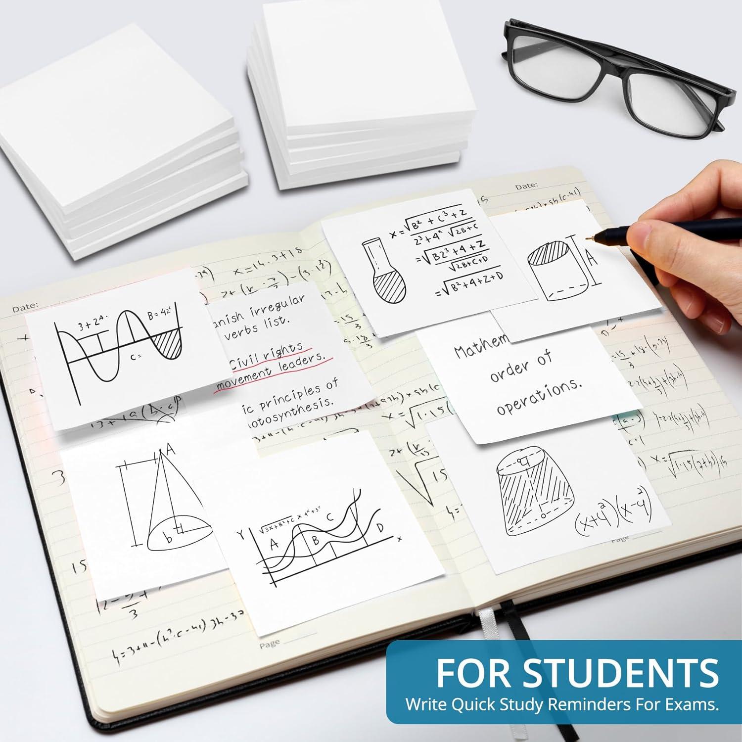 image:imageLined Sticky Notes 36 Pads 3x3 Inches SelfStick Note Pads Perfect for Office Study and Daily Life Organization VintageWhite