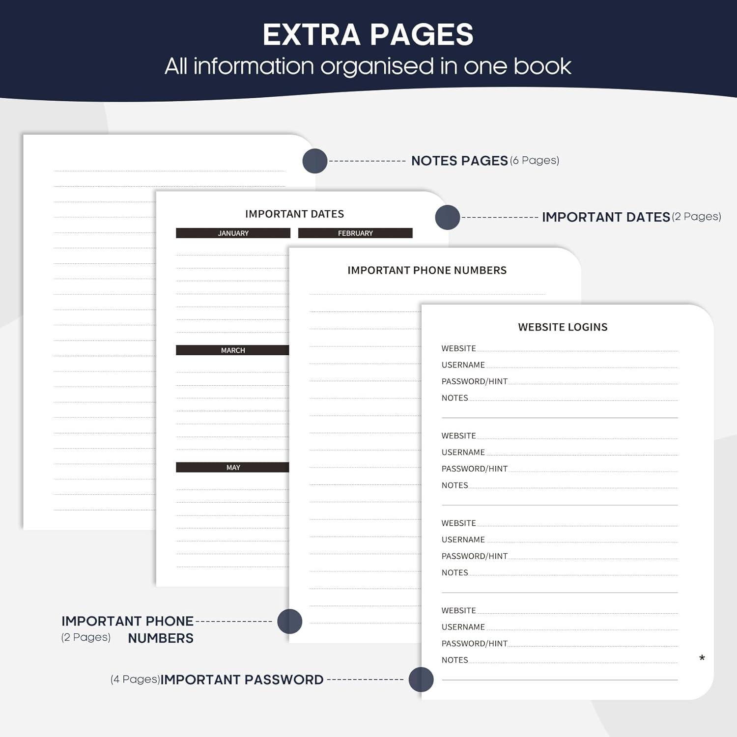image:imageTaja Address Book with Alphabetical TabsHardcover Address Book Large Print for Record Contacts Small Address Book to Store All Your Important Informations in One Place AquamarineHCrane