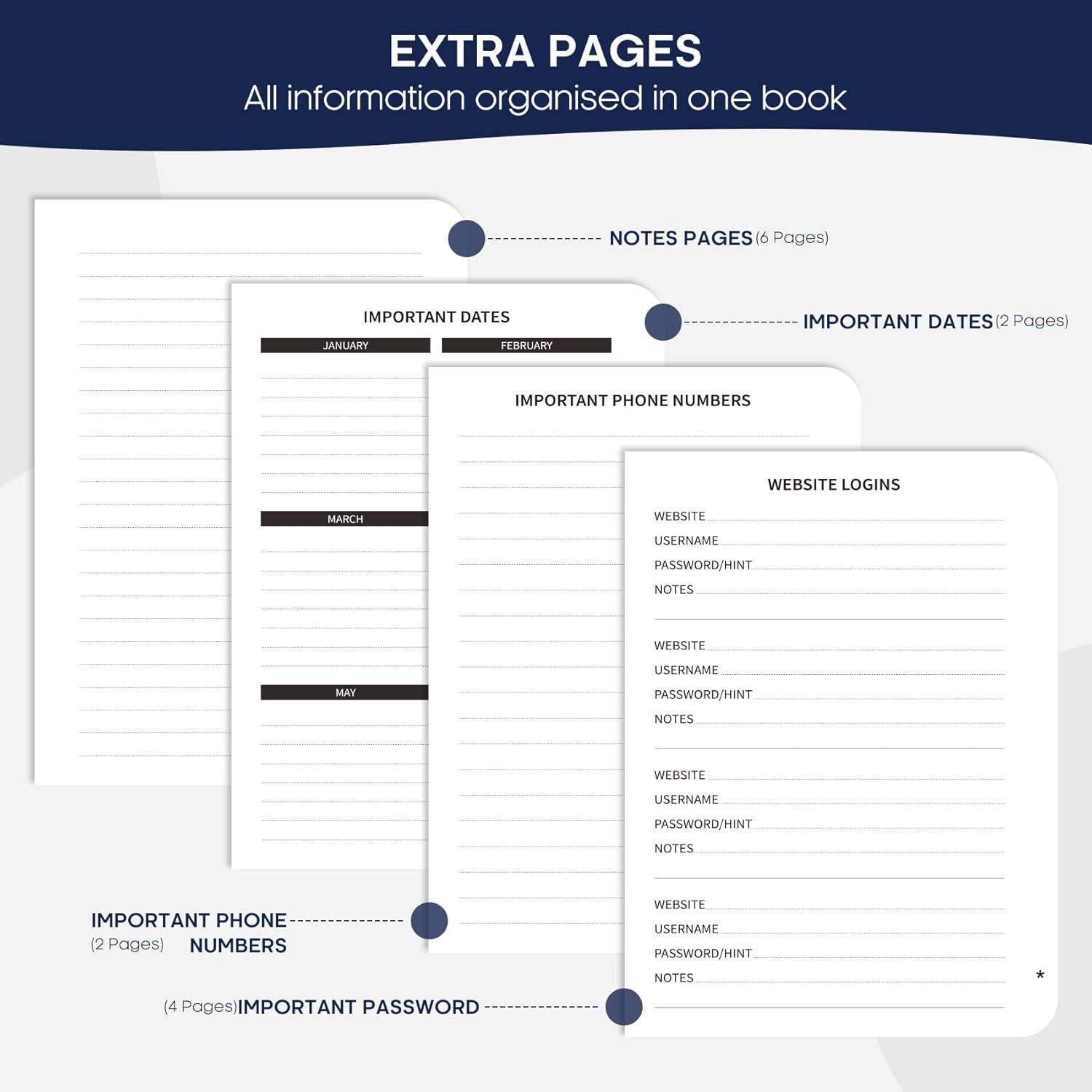 image:imageTaja Address Book with Alphabetical TabsHardcover Address Book Large Print for Record Contacts Small Address Book to Store All Your Important Informations in One Place AquamarineCYou Are My Star