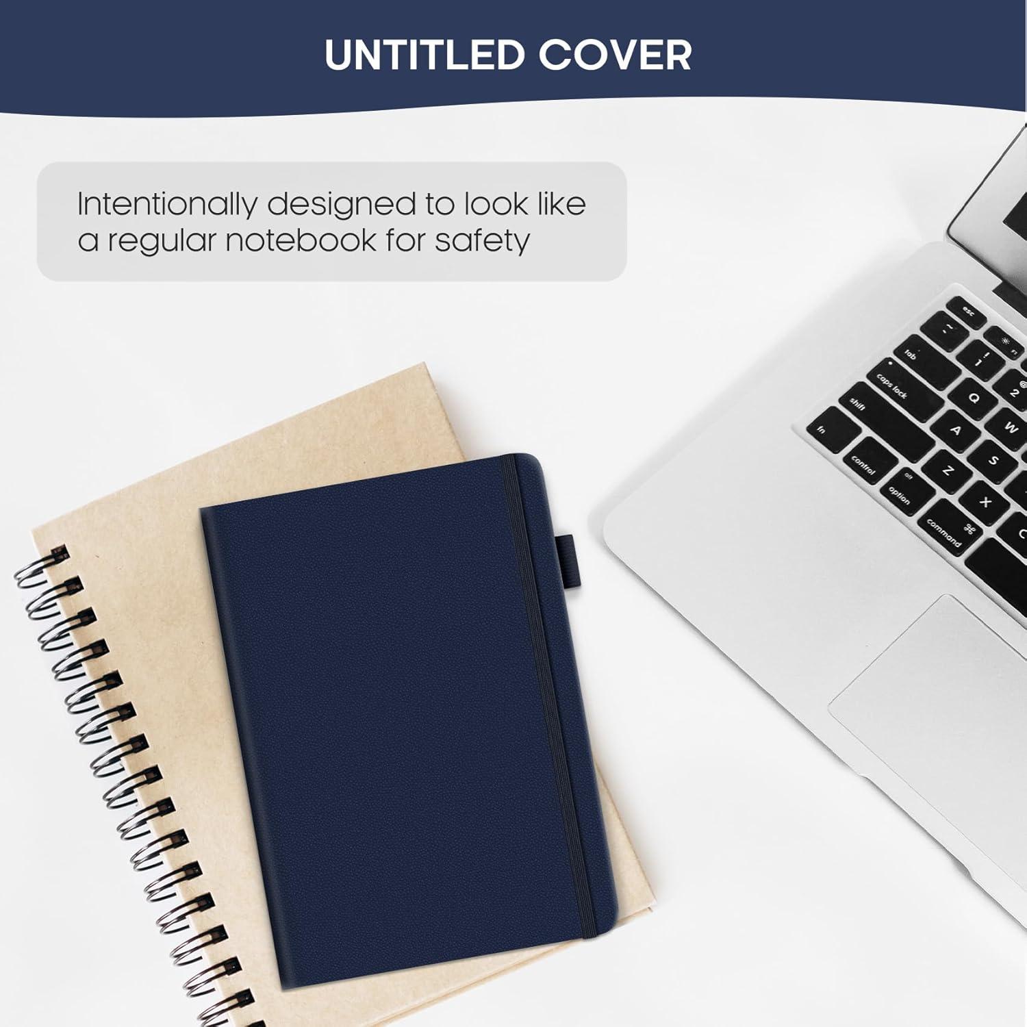 image:imageTaja Address Book with Alphabetical TabsHardcover Address Book Large Print for Record Contacts Small Address Book to Store All Your Important Informations in One Place AquamarineCNavy Blue
