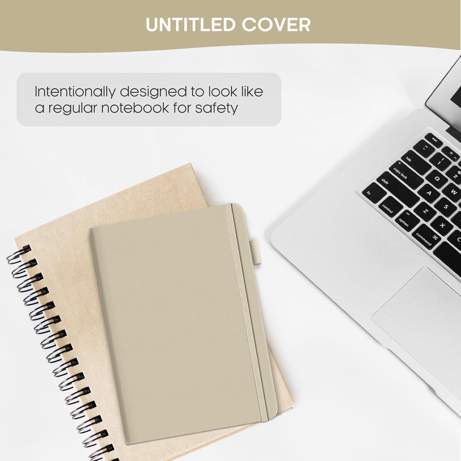 image:imageTaja Address Book with Alphabetical TabsHardcover Address Book Large Print for Record Contacts Small Address Book to Store All Your Important Informations in One Place AquamarineCBeige