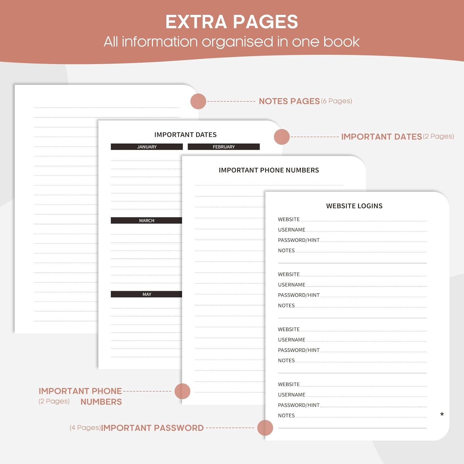 image:imageTaja Address Book with Alphabetical TabsHardcover Address Book Large Print for Record Contacts Small Address Book to Store All Your Important Informations in One Place AquamarineZSunflower