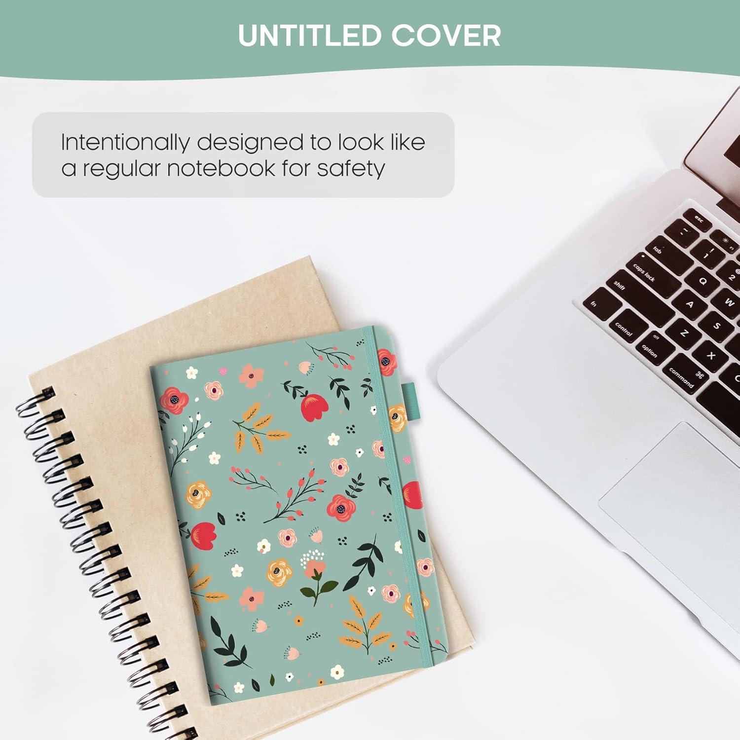 image:imageTaja Address Book with Alphabetical TabsHardcover Address Book Large Print for Record Contacts Small Address Book to Store All Your Important Informations in One Place AquamarineBLittle Fortune