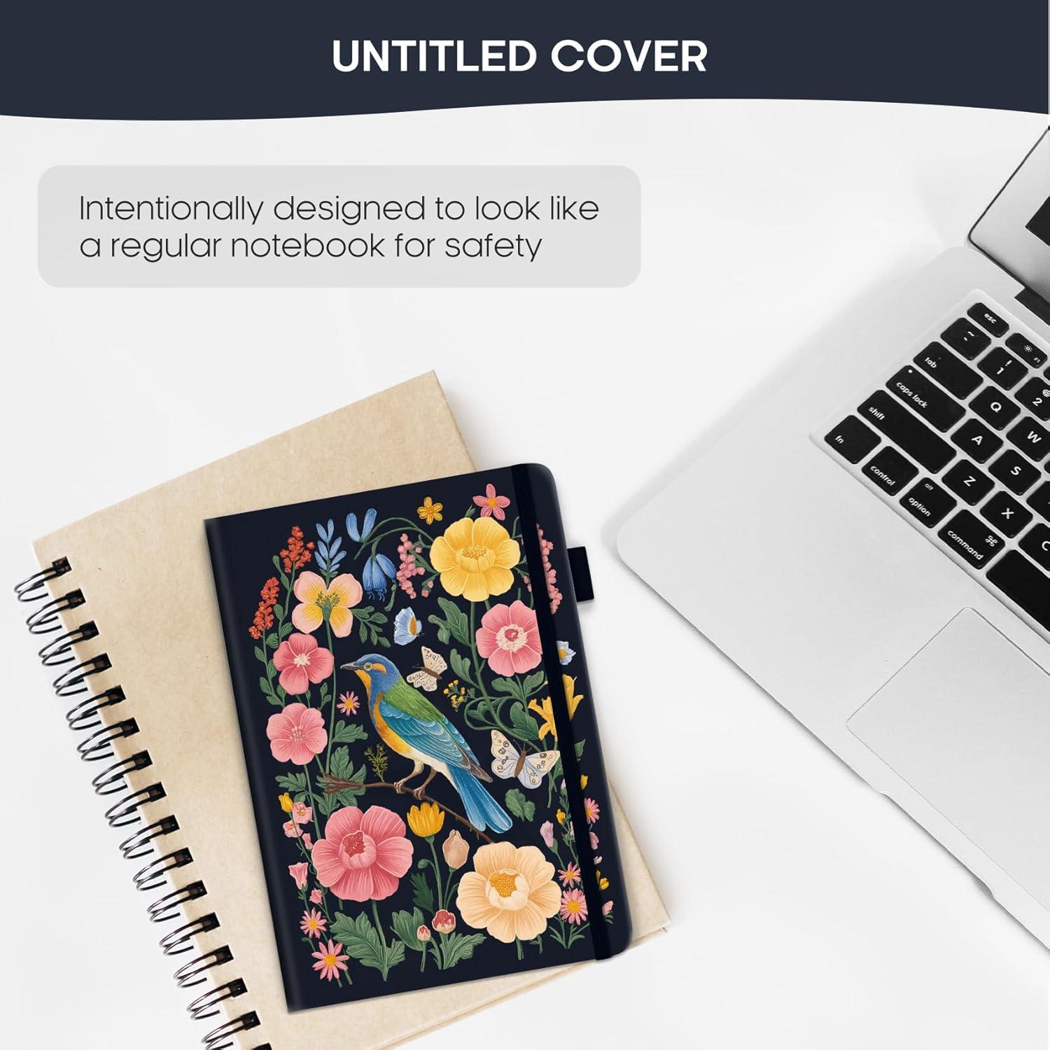 image:imageTaja Password Keeper Book with Alphabetical Tabs Small Password Books for Seniors Password Notebook for Internet Website Address Log in Detail Password Logbook to Help You Stay Organized Rose GoldBGarden Bird