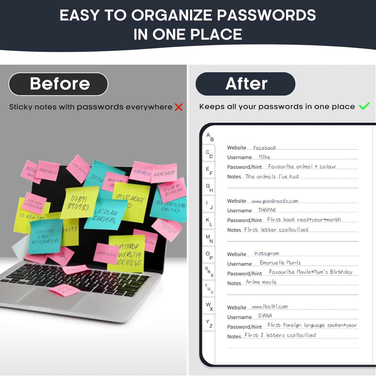 image:imageTaja Password Keeper Book with Alphabetical Tabs Small Password Books for Seniors Password Notebook for Internet Website Address Log in Detail Password Logbook to Help You Stay Organized Rose GoldBGarden Bird
