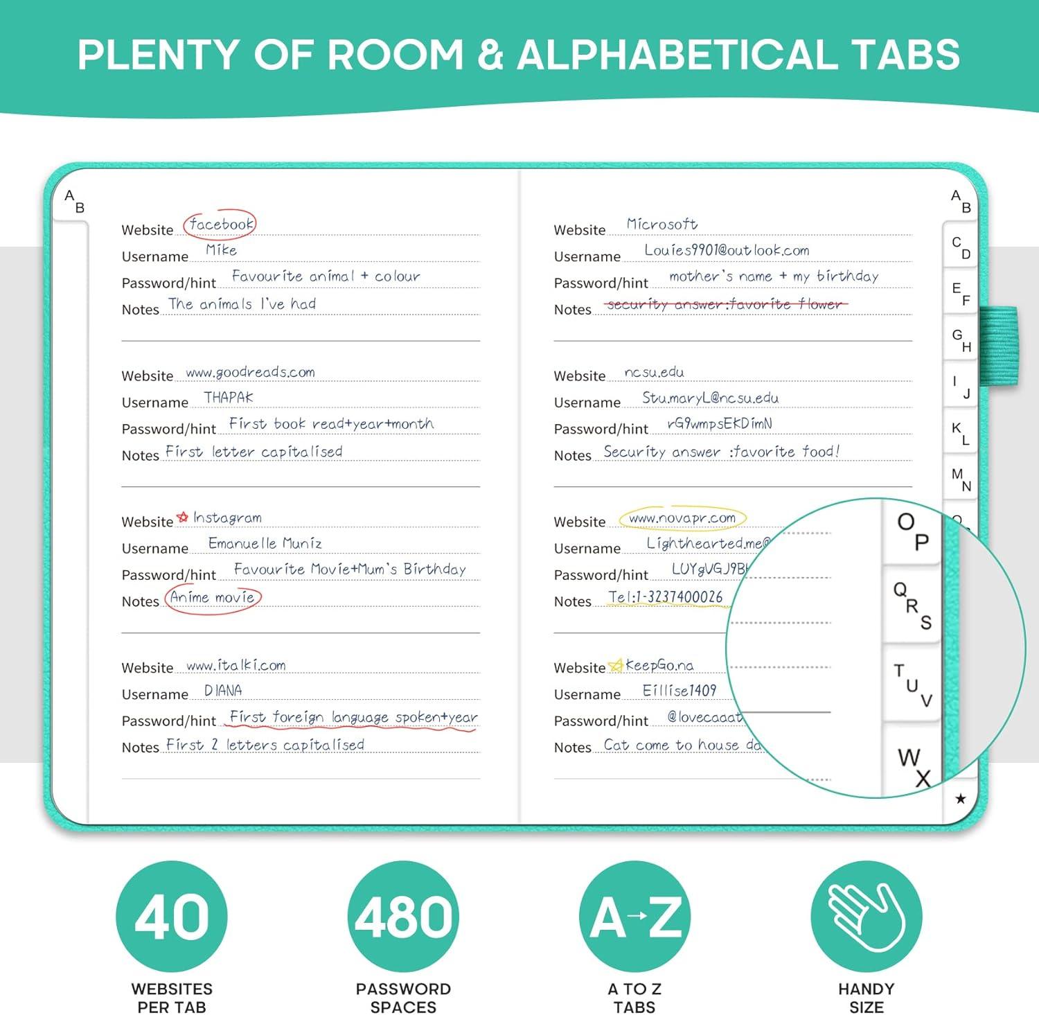 image:imageTaja password book and Sticky Notes