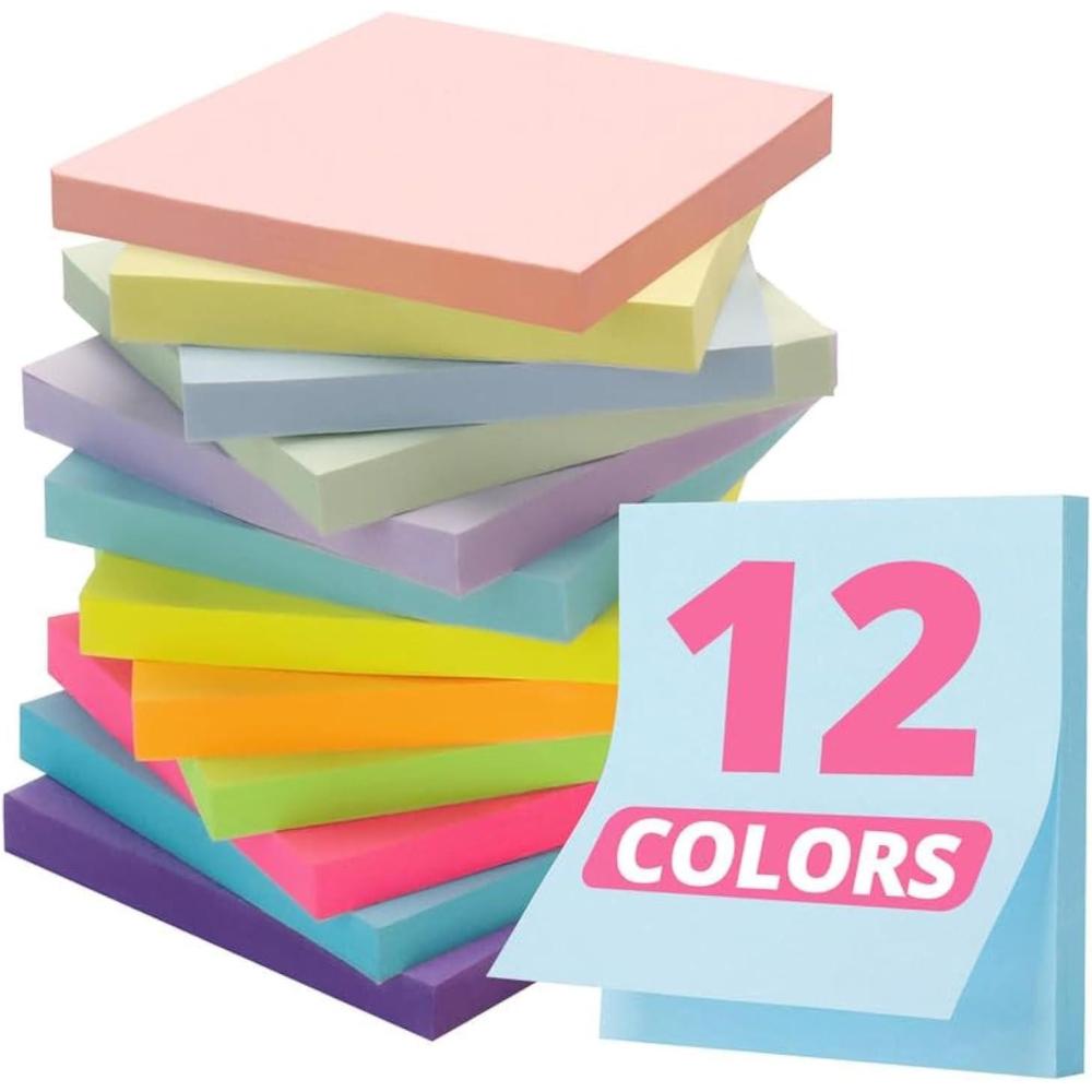 image:imageLined Sticky Notes 36 Pads 3x3 Inches SelfStick Note Pads Perfect for Office Study and Daily Life Organization VintageBright