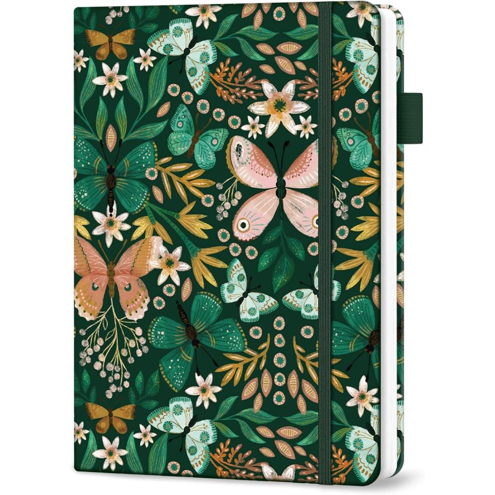 image:imageTaja Address Book with Alphabetical TabsHardcover Address Book Large Print for Record Contacts Small Address Book to Store All Your Important Informations in One Place AquamarineBButterfly