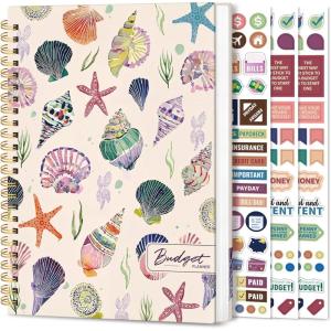 image:imageAesthetic Budget Planner  Monthly Finance Planner with Expense Tracker Undated Bill Organizer Budget Notebook to Manage Your Finances Account Budget Book  Celestial GardenSSea Shell