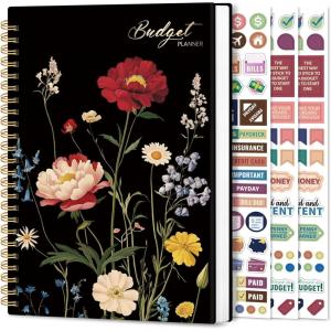image:imageAesthetic Budget Planner  Monthly Finance Planner with Expense Tracker Undated Bill Organizer Budget Notebook to Manage Your Finances Account Budget Book  Celestial GardenUPeony Bloom