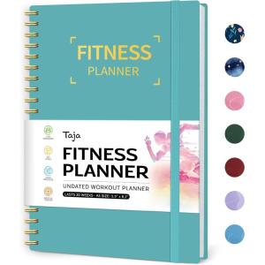 image:imageFitness Workout Journal for Women amp Men A555 x 85 Workout Log Book Planner for Tracking Progress and Achieving Your Wellness GoalsLavendercBlue