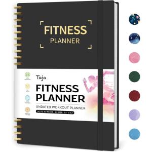 image:imageFitness Workout Journal for Women amp Men A555 x 85 Workout Log Book Planner for Tracking Progress and Achieving Your Wellness GoalsLavenderdBlack