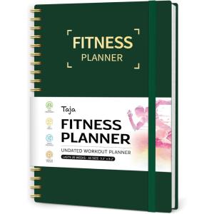 image:imageFitness Workout Journal for Women amp Men A555 x 85 Workout Log Book Planner for Tracking Progress and Achieving Your Wellness GoalsLavendergDark Green