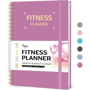 image:imageFitness Workout Journal for Women amp Men A555 x 85 Workout Log Book Planner for Tracking Progress and Achieving Your Wellness GoalsLavenderjPurple