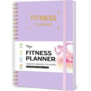 image:imageFitness Workout Journal for Women amp Men A555 x 85 Workout Log Book Planner for Tracking Progress and Achieving Your Wellness GoalsLavenderlLavender