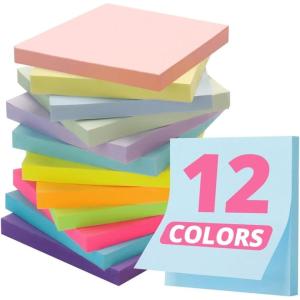 image:imageLined Sticky Notes 36 Pads 3x3 Inches SelfStick Note Pads Perfect for Office Study and Daily Life Organization  VintageBright