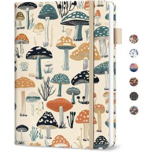 image:imageTaja Password Keeper Book with Alphabetical Tabs Small Password Books for Seniors Password Notebook for Internet Website Address Log in Detail Password Logbook with Colorful Designs  GardenXMushrooms Grove