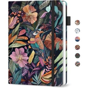 image:imageTaja Password Keeper Book with Alphabetical Tabs Small Password Books for Seniors Password Notebook for Internet Website Address Log in Detail Password Logbook with Colorful Designs  GardenETropical Songbird