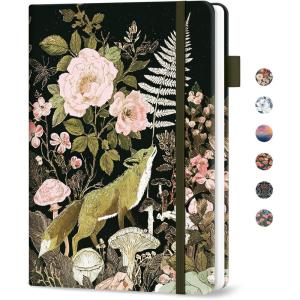 image:imageTaja Password Keeper Book with Alphabetical Tabs Small Password Books for Seniors Password Notebook for Internet Website Address Log in Detail Password Logbook with Colorful Designs  GardenBWildwood Fox
