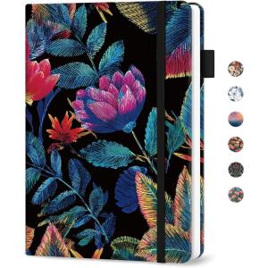 image:imageTaja Password Keeper Book with Alphabetical Tabs Small Password Books for Seniors Password Notebook for Internet Website Address Log in Detail Password Logbook with Colorful Designs  GardenENeon Tropics