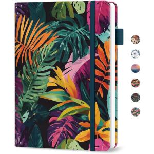 image:imageTaja Password Keeper Book with Alphabetical Tabs Small Password Books for Seniors Password Notebook for Internet Website Address Log in Detail Password Logbook with Colorful Designs  GardenBTropical Palms