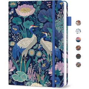 image:imageTaja Password Keeper Book with Alphabetical Tabs Small Password Books for Seniors Password Notebook for Internet Website Address Log in Detail Password Logbook with Colorful Designs  GardenKMidnight Cranes