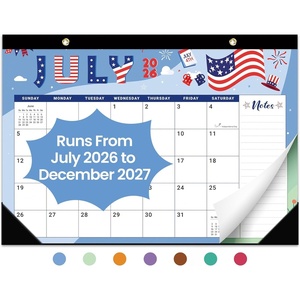 image:imageDesk Calendar 20262027 18Month Calendar Runs from July 2026 to December 2027 Large 17 x 12 Monthly Desktop amp Wall Calendar for Home amp Office  FloralcFestival