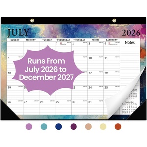 image:imageDesk Calendar 20262027 18Month Calendar Runs from July 2026 to December 2027 Large 17 x 12 Monthly Desktop amp Wall Calendar for Home amp Office  FloralhGilded Elegance