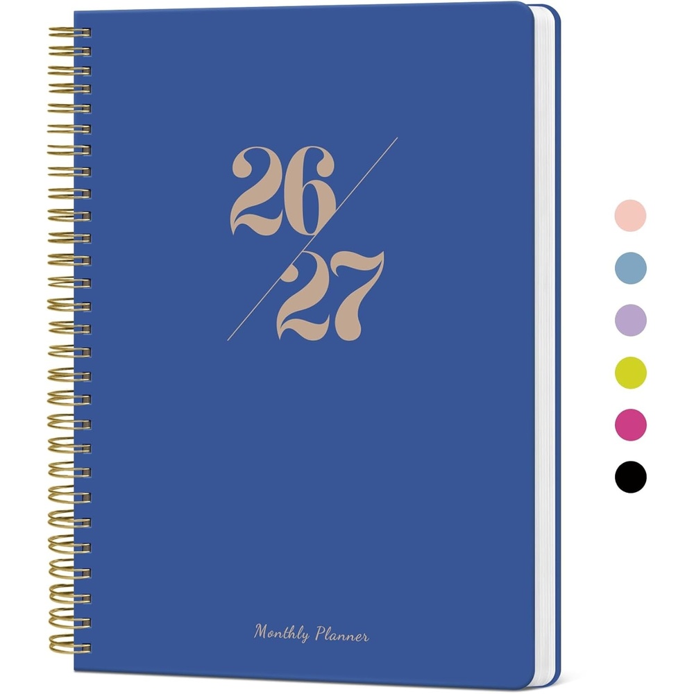 image:imageMonthly Planner 20262027 18 Months Calendar Planner 20262027 Runs from July 2026 December 2027 7 x 10 Perfect for School Office Home Planning Lemon YellowRRoyal Blue