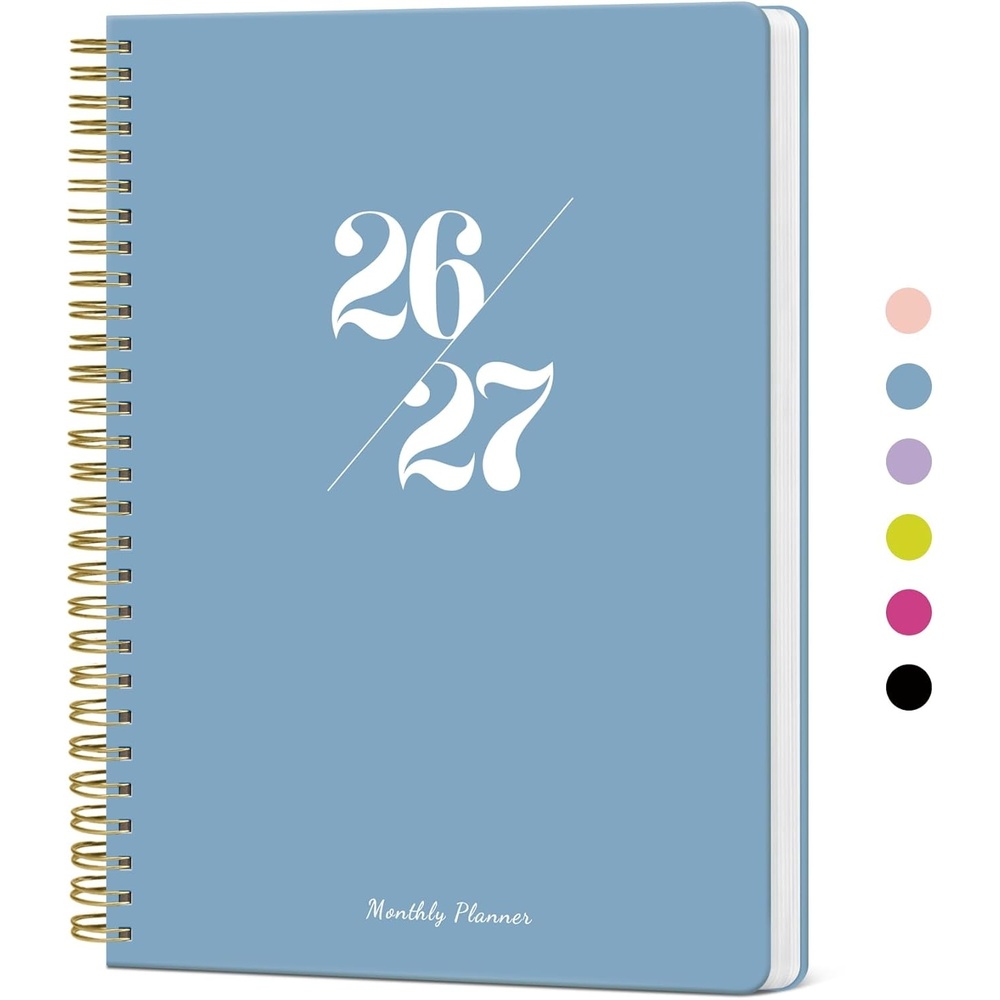 image:imageMonthly Planner 20262027 18 Months Calendar Planner 20262027 Runs from July 2026 December 2027 7 x 10 Perfect for School Office Home Planning Lemon YellowHBaby Blue