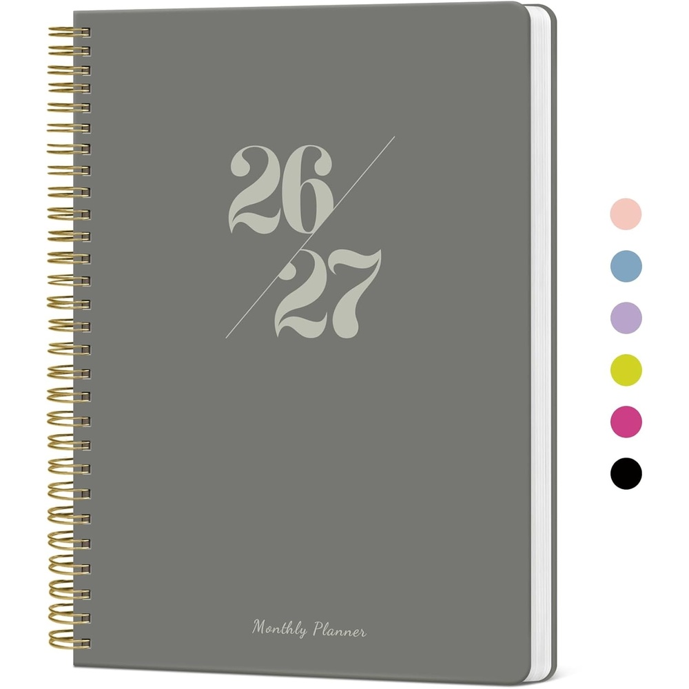image:imageMonthly Planner 20262027 18 Months Calendar Planner 20262027 Runs from July 2026 December 2027 7 x 10 Perfect for School Office Home Planning Lemon YellowTStone Gray