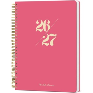 image:imageMonthly Planner 20262027 18 Months Calendar Planner 20262027 Runs from July 2026  December 2027 7 x 10 Perfect for School Office Home Planning  Lemon YellowOPeach Pink